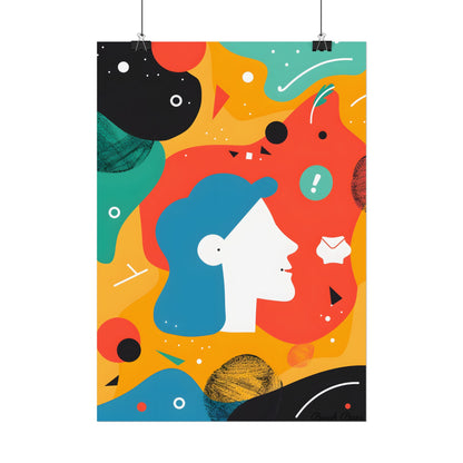 Vibrant Growth Mindset: Colorful Motivation Art - Poster