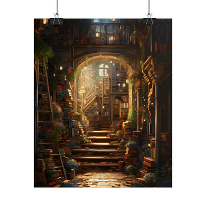 Magical Bookshop: Cozy Artwork of a Charming Bookshop - Poster