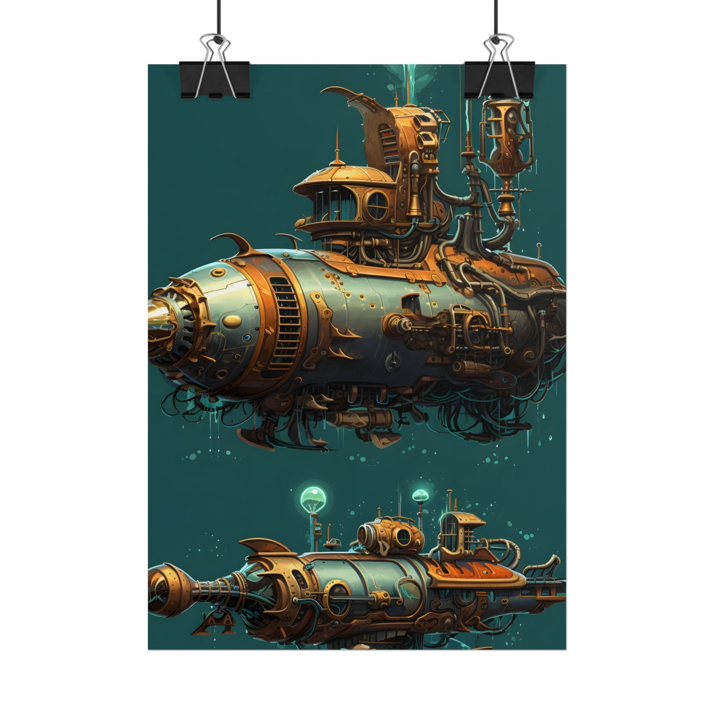Steampunk Undersea Adventure: Captain Nemos' Submarine Odyssey - Poster