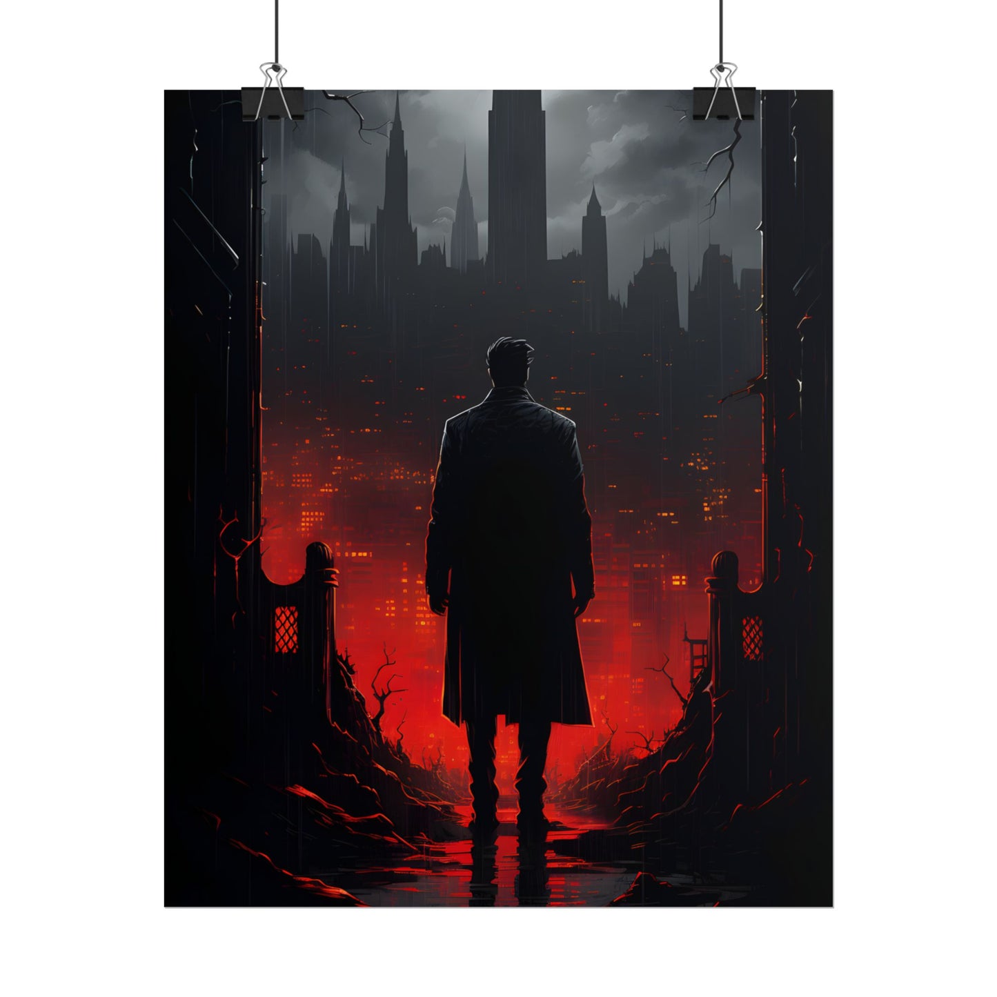 Urban Fantasy Detective: City Streets Mystery Artwork - Poster
