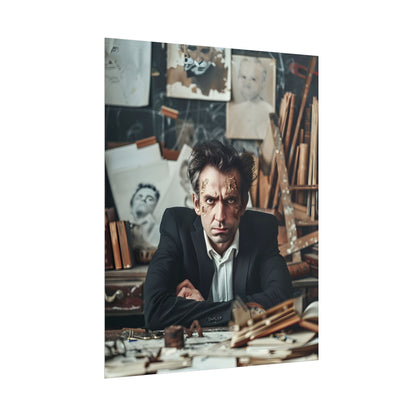 Intimate Self-Reflection: A Man's Portrait - Poster