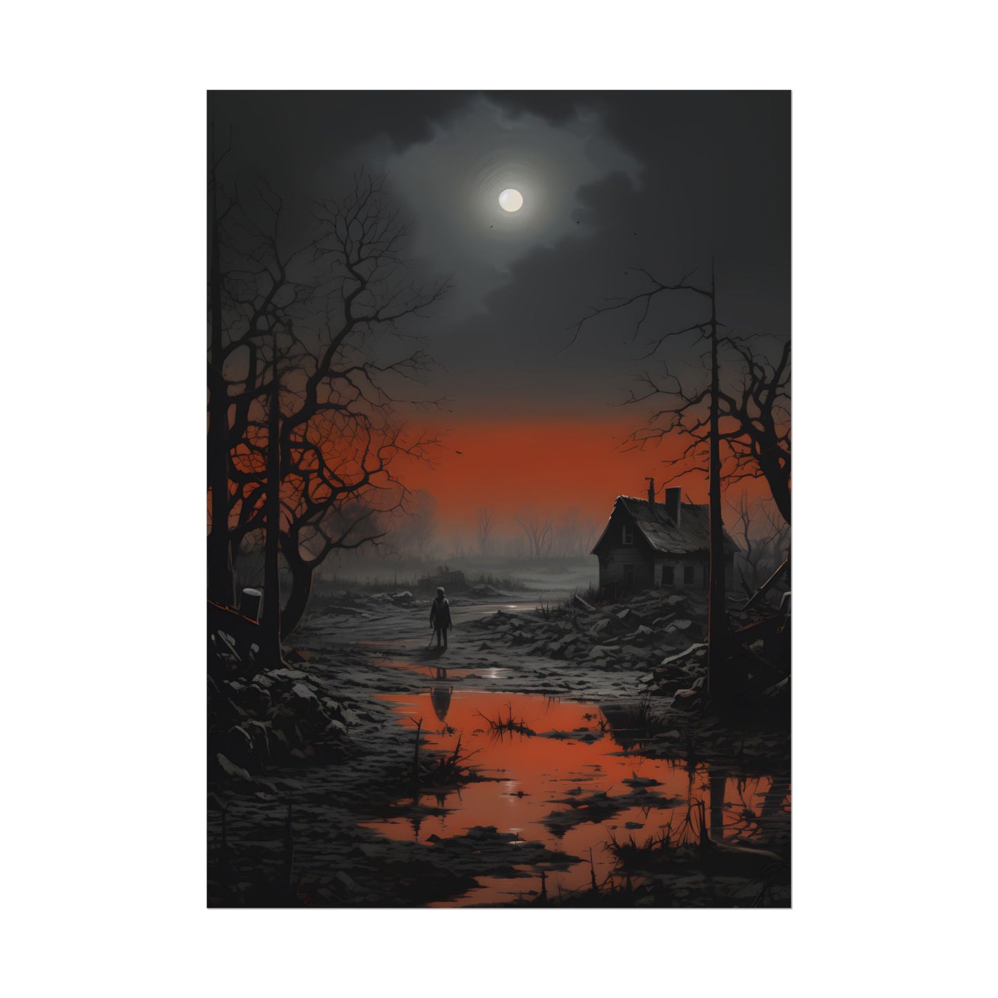 Daytime City Portrait: Outdoors Artwork - Poster