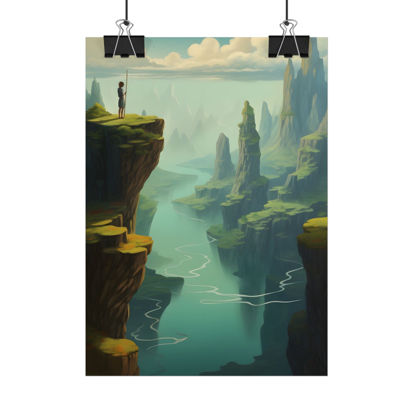 Outdoor Landscape: Desert Rock Formation Digital Art - Poster