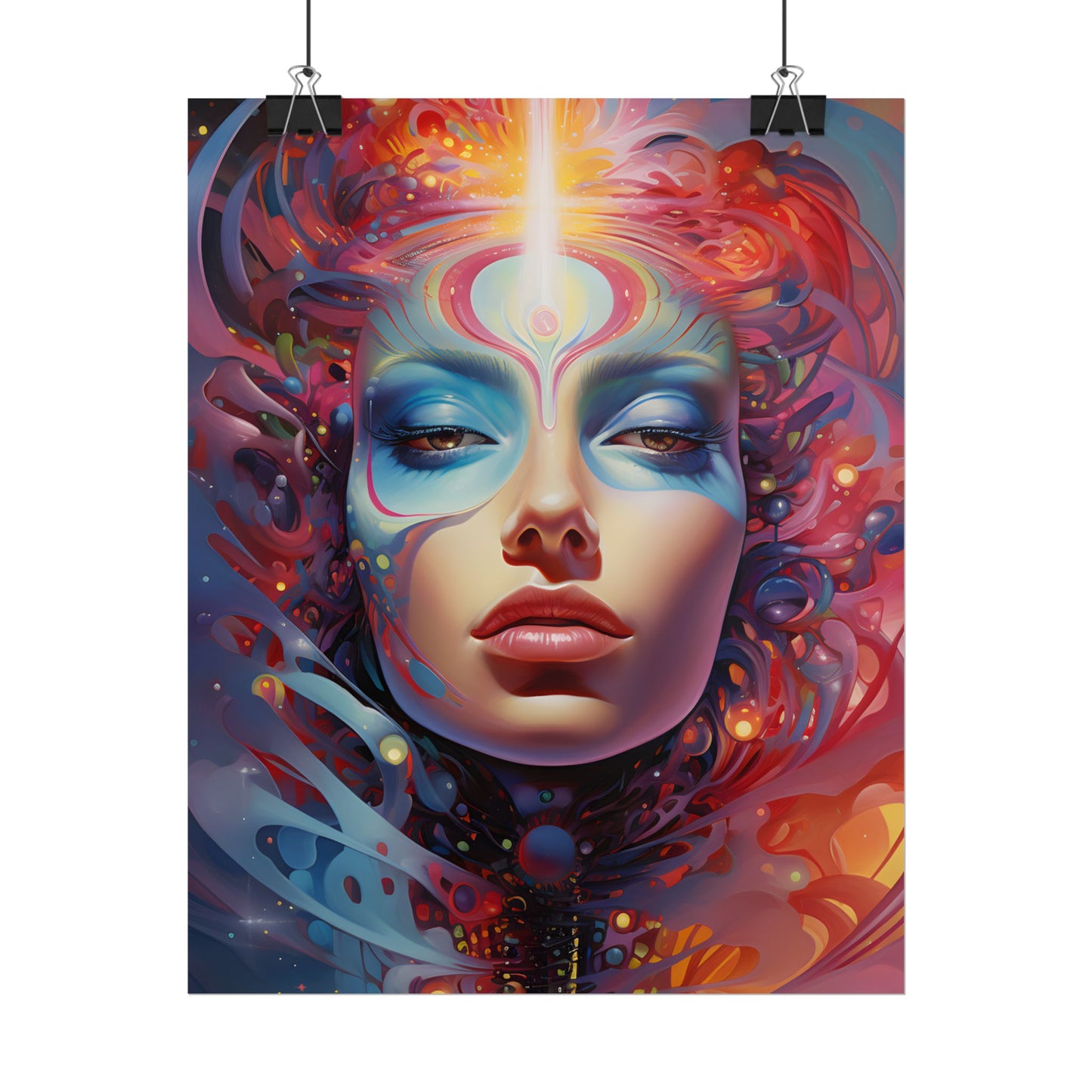 Vibrant Celestial Art Gallery: Wide Angle Shot - Poster
