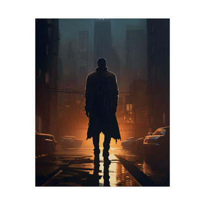 Urban Fantasy Detective: Serious Investigator Artwork - Poster