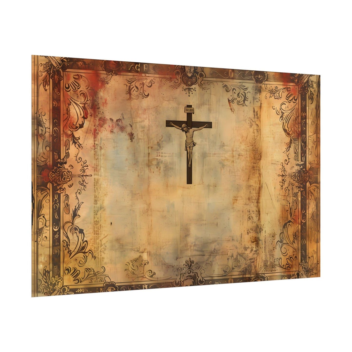 Vintage Biblical Art Print: A Historical Scene - Poster