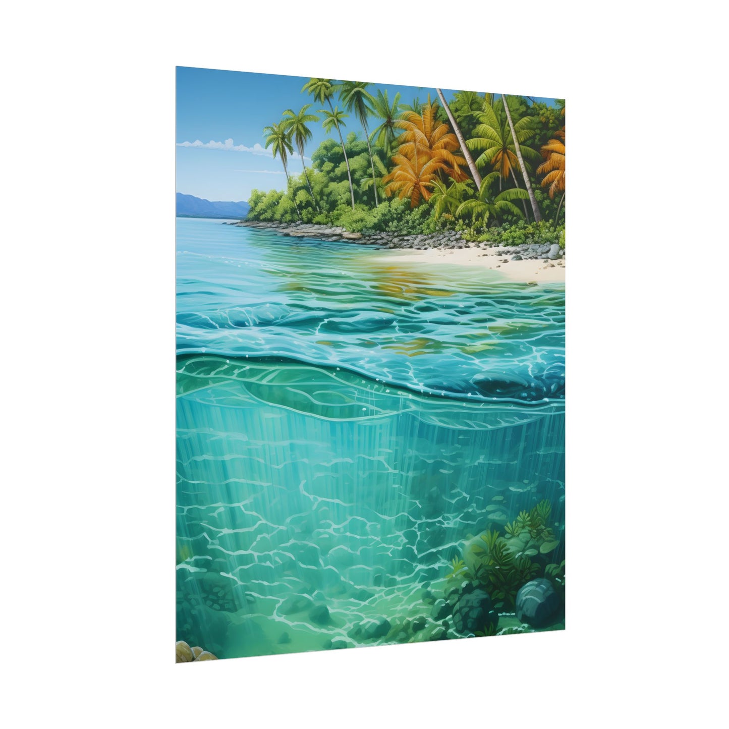 Tropical Island Paradise: Serene Natural Beauty - Poster