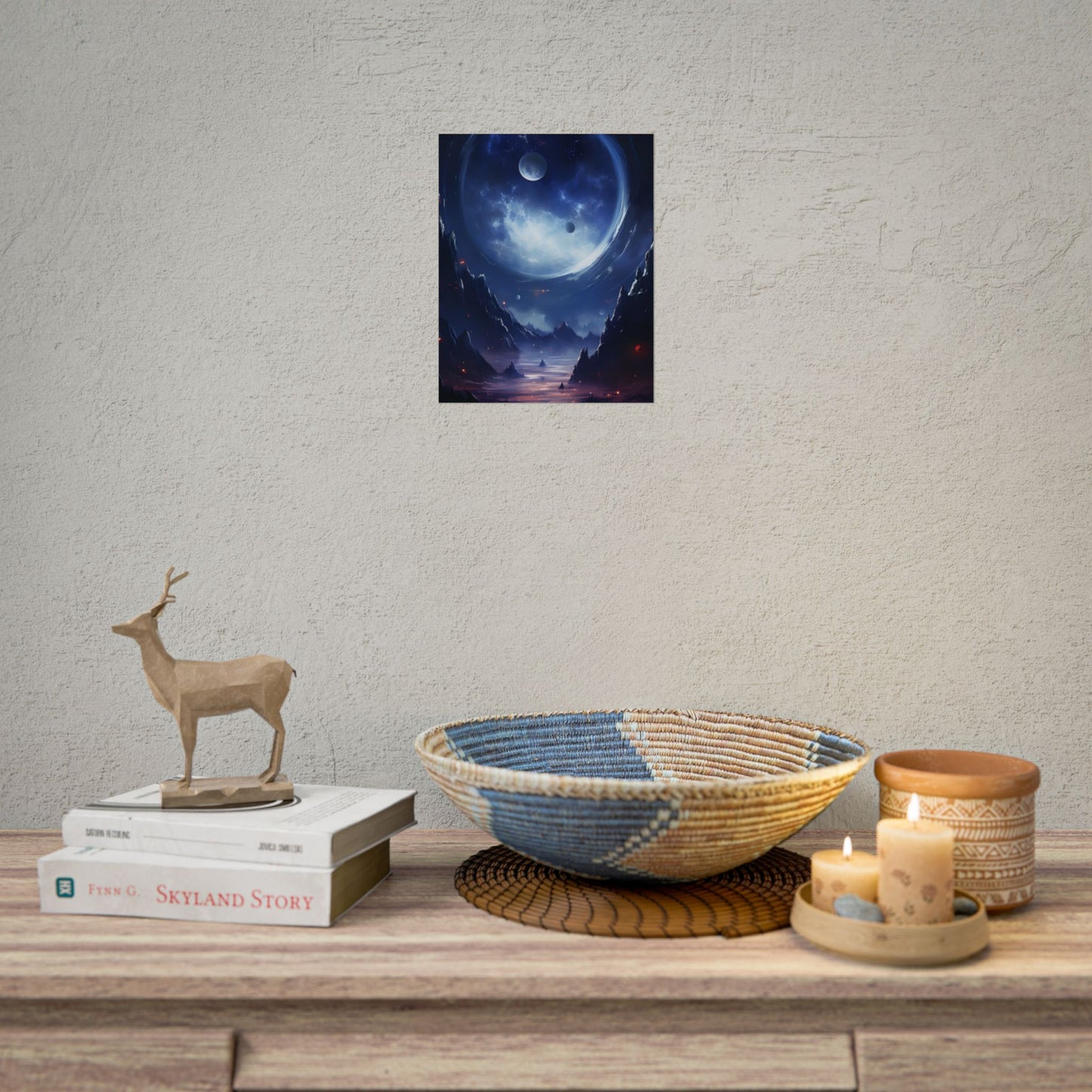 Cosmic Encounter: Black Hole Space Art - Poster