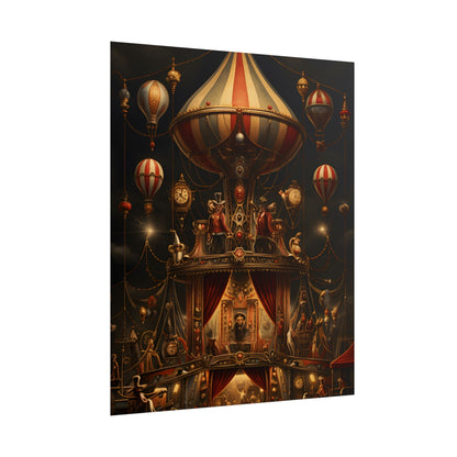 Whimsical Clockwork Circus: A Fantastical Artwork - Poster