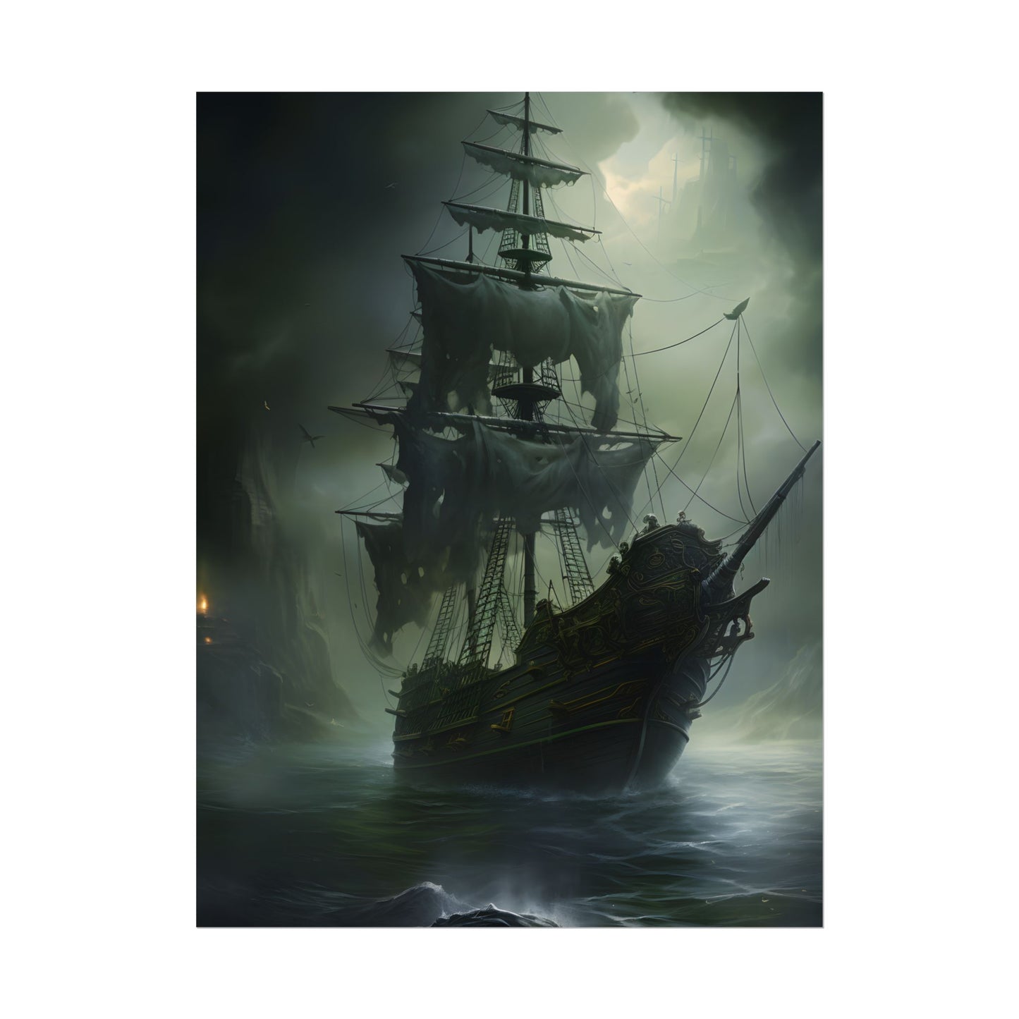 Pirate Ghost Ship: Sailing Through the Ocean - Poster