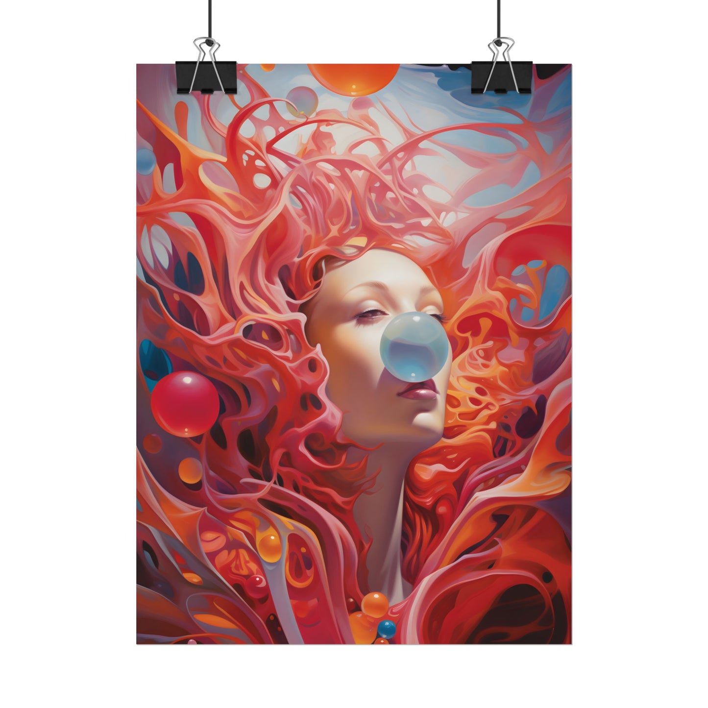 Celestial Landscape: Peaceful Skies and Waterfront Serenity - Poster