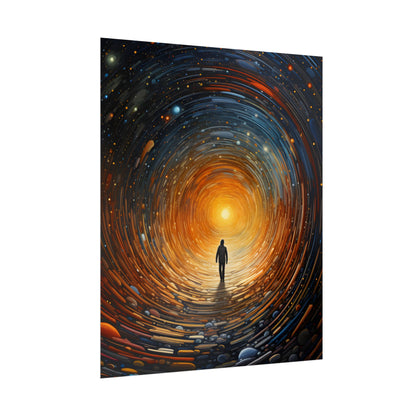 Space-Time Explorer: Intergalactic Adventure Digital Art - Poster