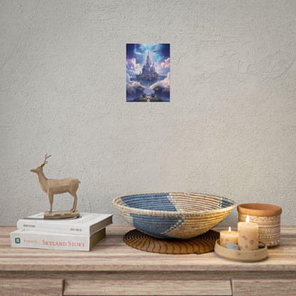 Celestial Fantasy Floating City: Dreamlike Artwork - Poster