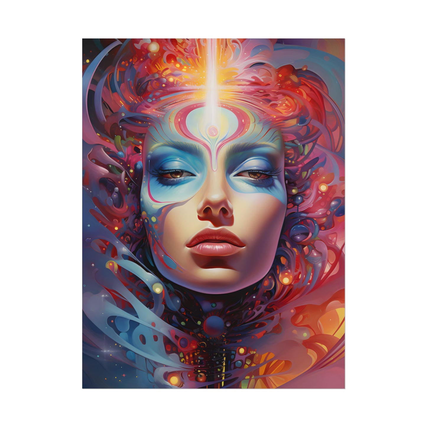 Vibrant Celestial Art Gallery: Wide Angle Shot - Poster