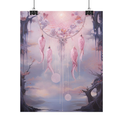 Ethereal Dreamcatcher Realm: Surreal Dreamscape Art - Poster