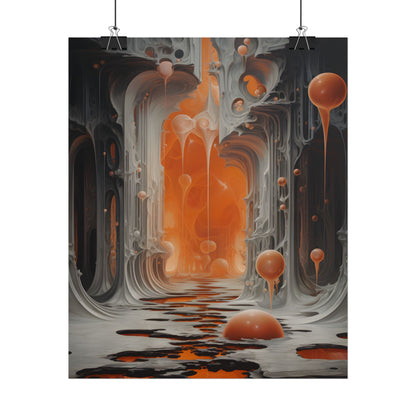 Surreal Fantasy: Tears in Reality with Portals Digital Art - Poster