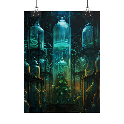 Molecular Secrets: Laboratory Artwork Showcase - Poster