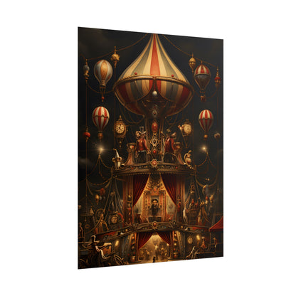 Whimsical Clockwork Circus: A Fantastical Artwork - Poster