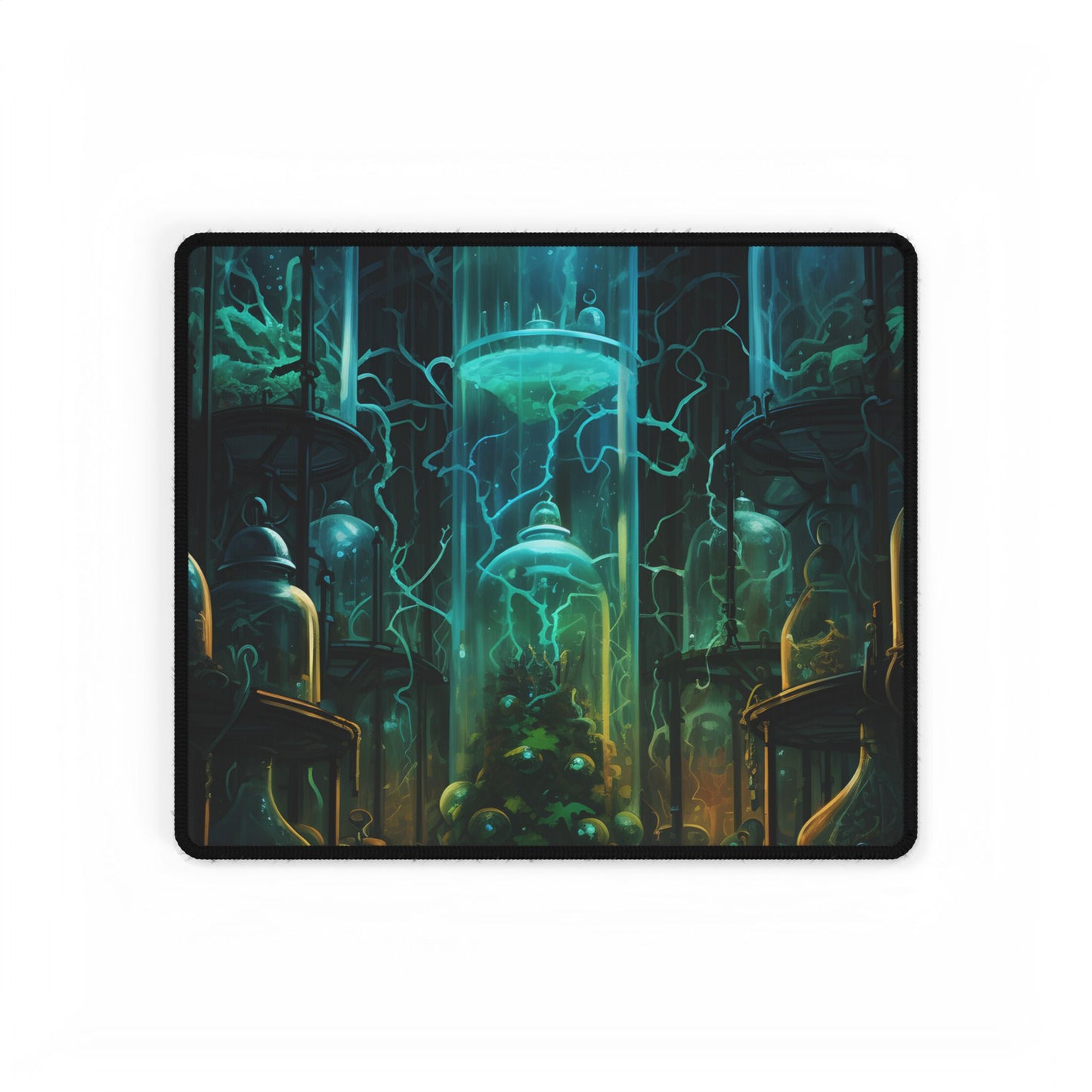 Molecular Secrets: Laboratory Artwork Showcase - Desk Mat