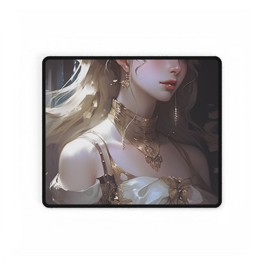 Blonde Portrait in Natural Light - Desk Mat
