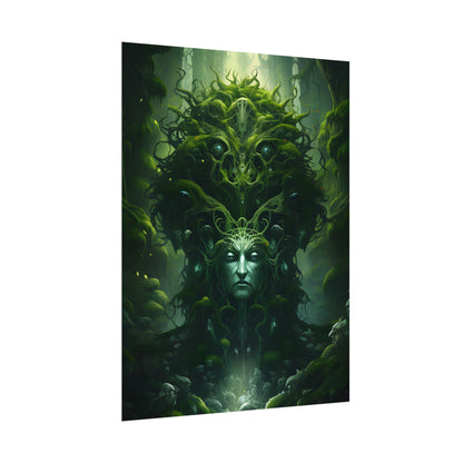 Mystical Forest Guardians: Ancient Tree Spirits Ethereal Artwork - Poster