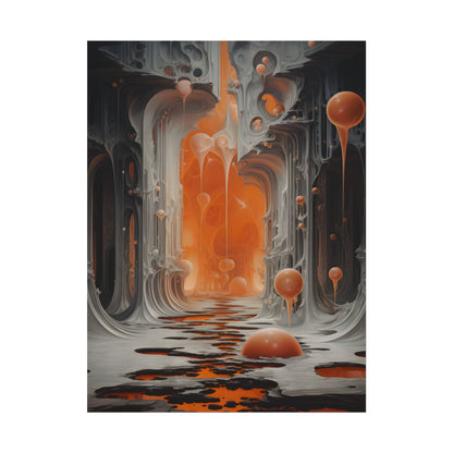 Surreal Fantasy: Tears in Reality with Portals Digital Art - Poster