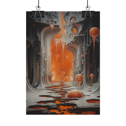 Surreal Fantasy: Tears in Reality with Portals Digital Art - Poster