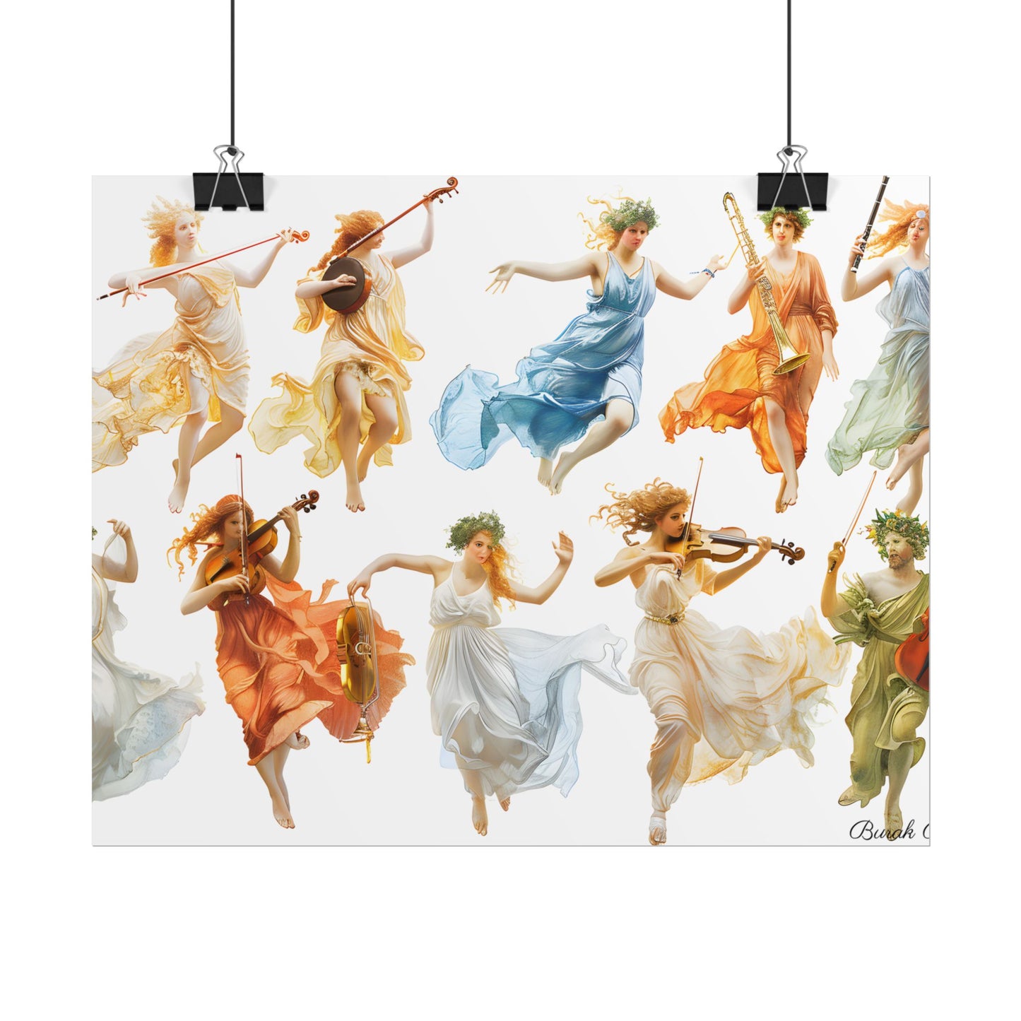 Ethereal Goddesses of Greece: Athena to Nemesis Artwork - Poster
