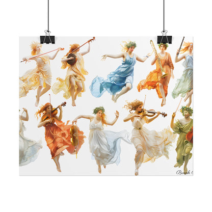 Ethereal Goddesses of Greece: Athena to Nemesis Artwork - Poster