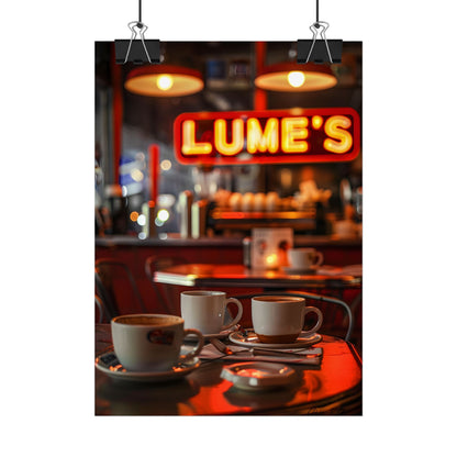 Retro Kitchen Diner: Vintage Artwork from Lukes - Poster