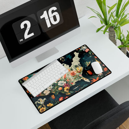 Beautiful Florida State Map: Vibrant Geographic Artwork - Desk Mat