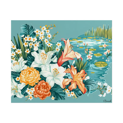 Vibrant Florida State Map: Colorful Artwork - Poster