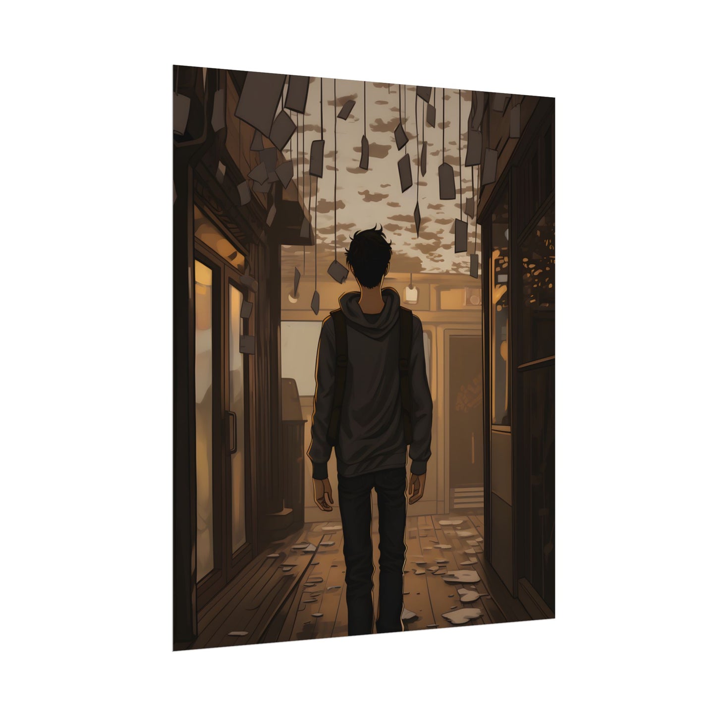 Candid Moment: A Person's Story in an Indoor Setting - Poster