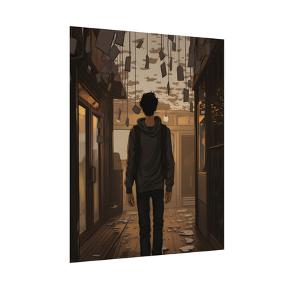 Candid Moment: A Person's Story in an Indoor Setting - Poster
