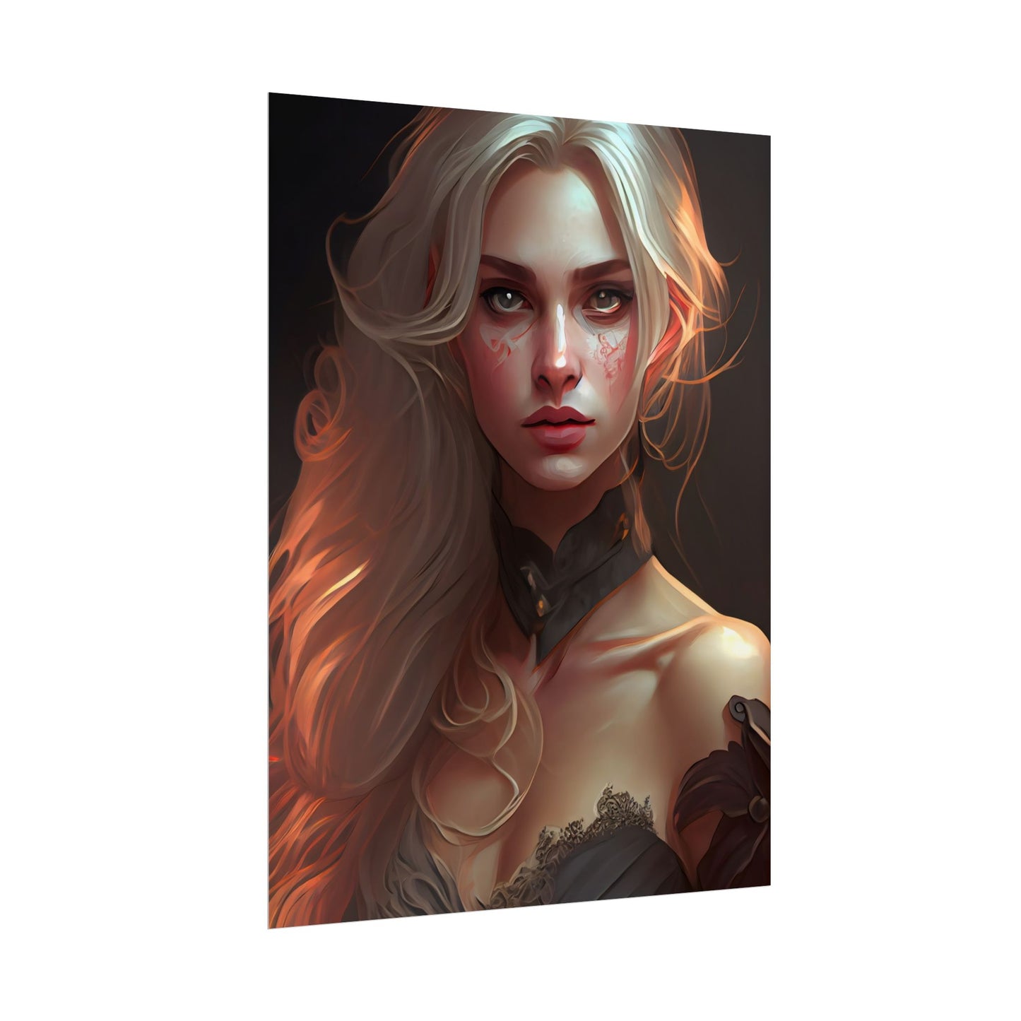 Blonde Beauty: Artistic Portrait of a Woman - Poster