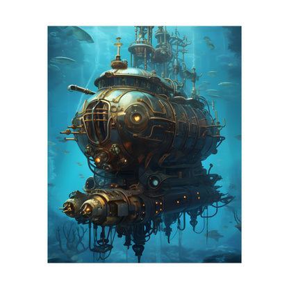 Steampunk Oceanic Adventure: Embarking on a Thrilling Voyage - Poster