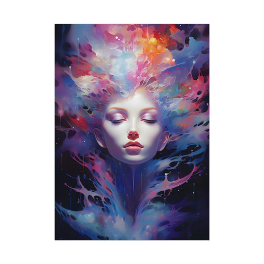 Otherworldly Celestial Dreams: Impressionistic Art Gallery - Poster
