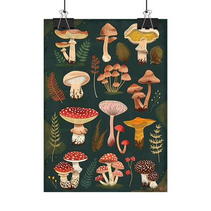 Vibrant Mushroom Poster: 2024 Batch - Poster