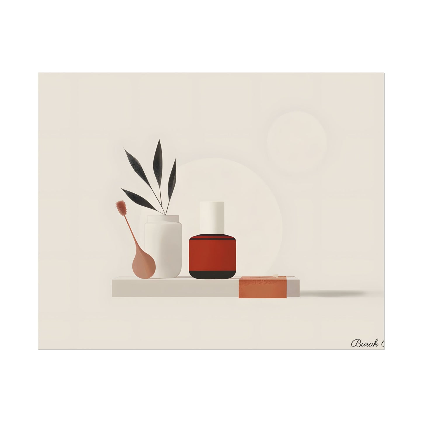 Minimalist Electronic Device: Bold Modern Art Illustration - Poster