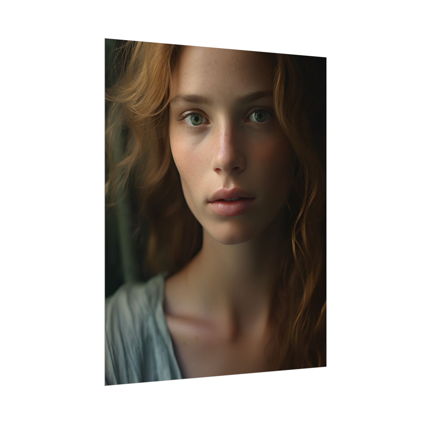 Close-Up Joy: Light Blue Eyes - Poster