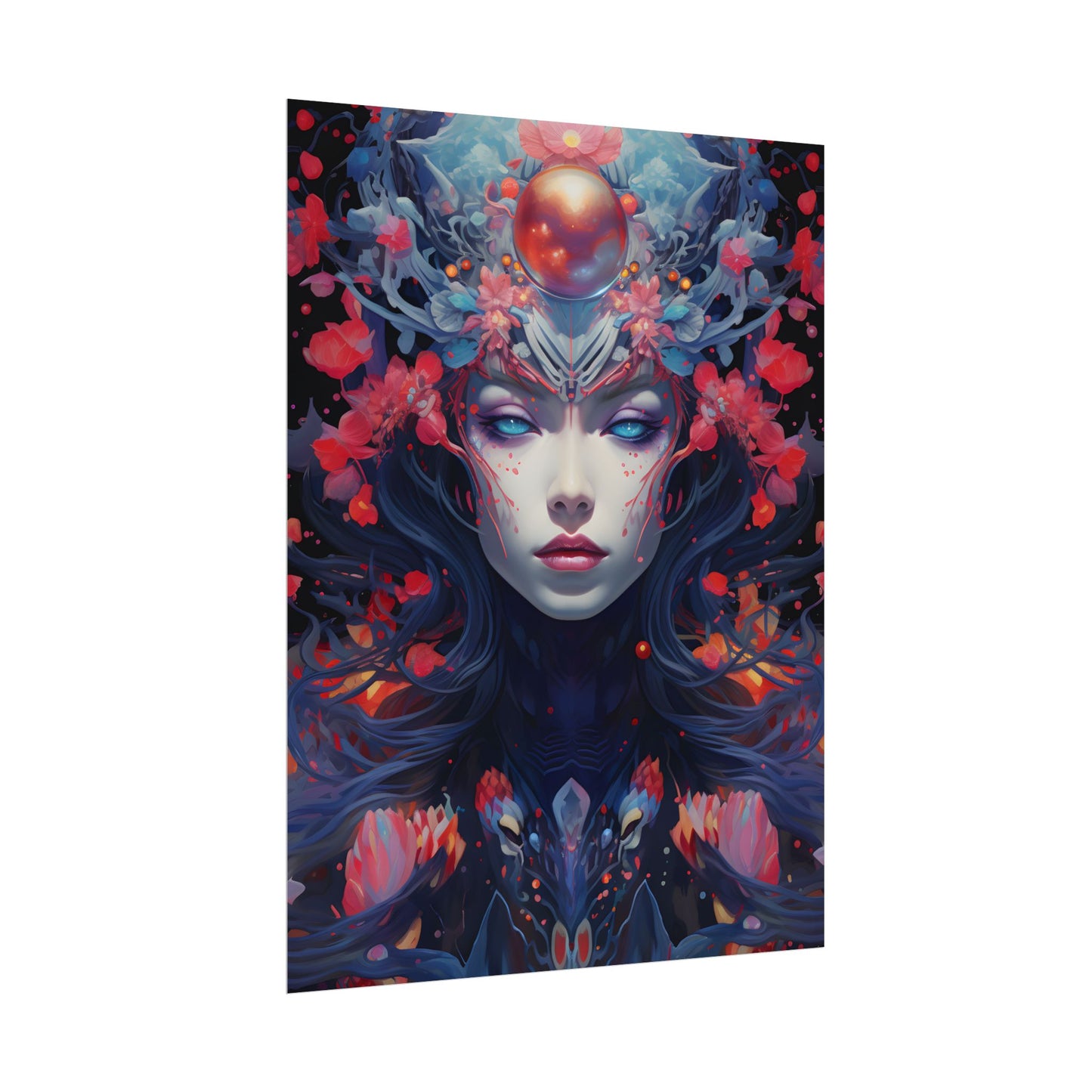 Otherworldly Celestial Dreams: Starry Night Artwork - Poster