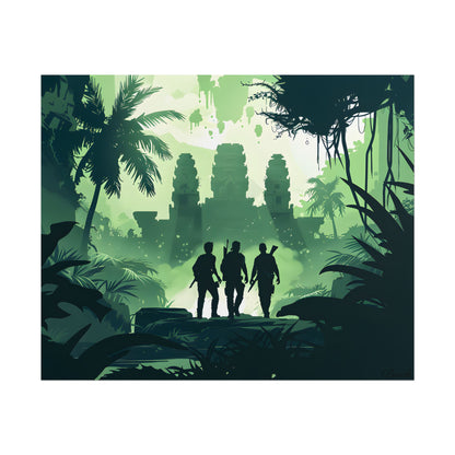 Young Adventurer: Minimalist Digital Portrait - Poster