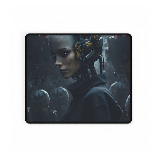 A group of charismatic thieves pull off a daring robotic art heist - Action - Desk Mat