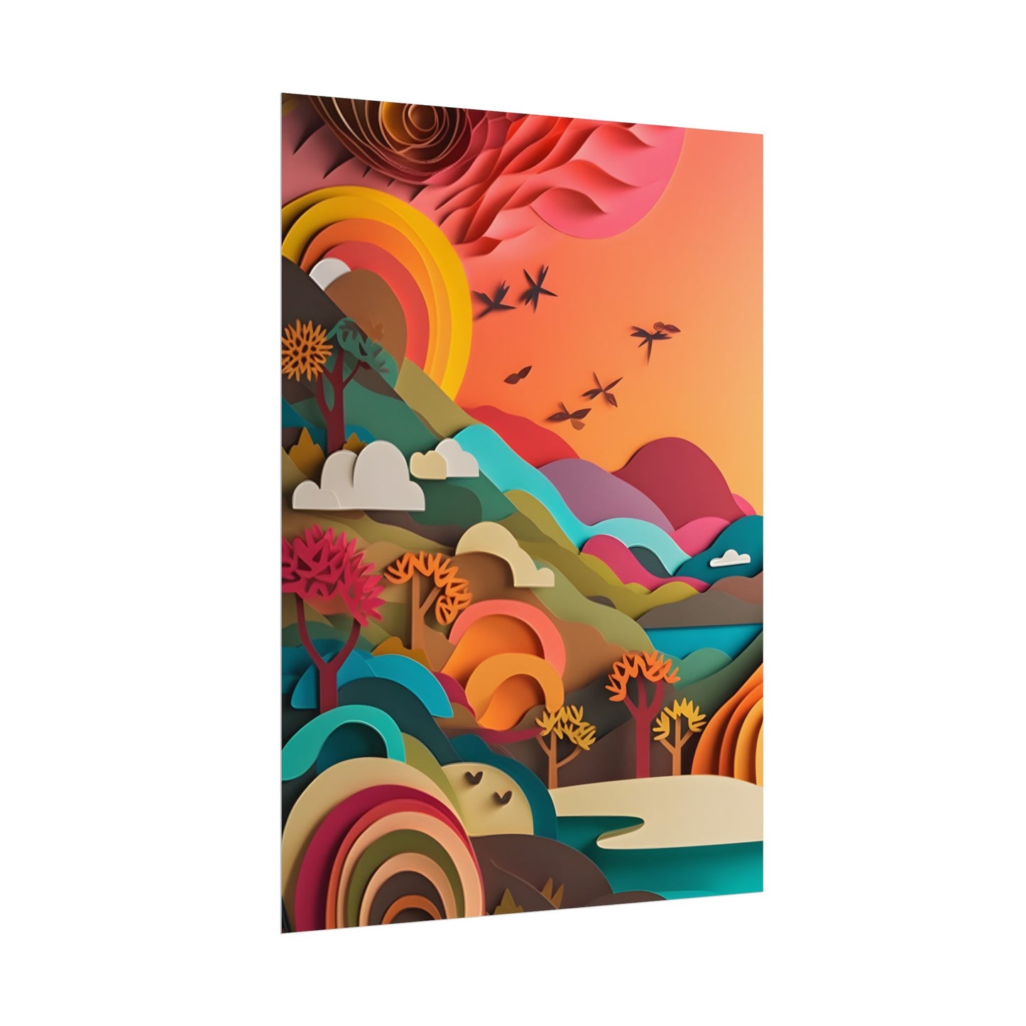 European Quilled Artwork: A Masterpiece of Paper Intricacy - Poster