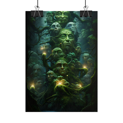 Mystical Ancient Forest Guardians: Natural Artwork - Poster