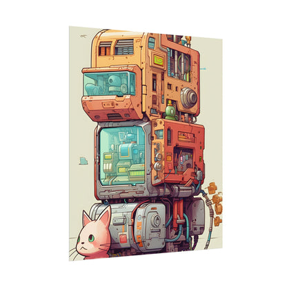 Pixel Perfect Cyber-Pet: Whimsical Gamified Art - Poster