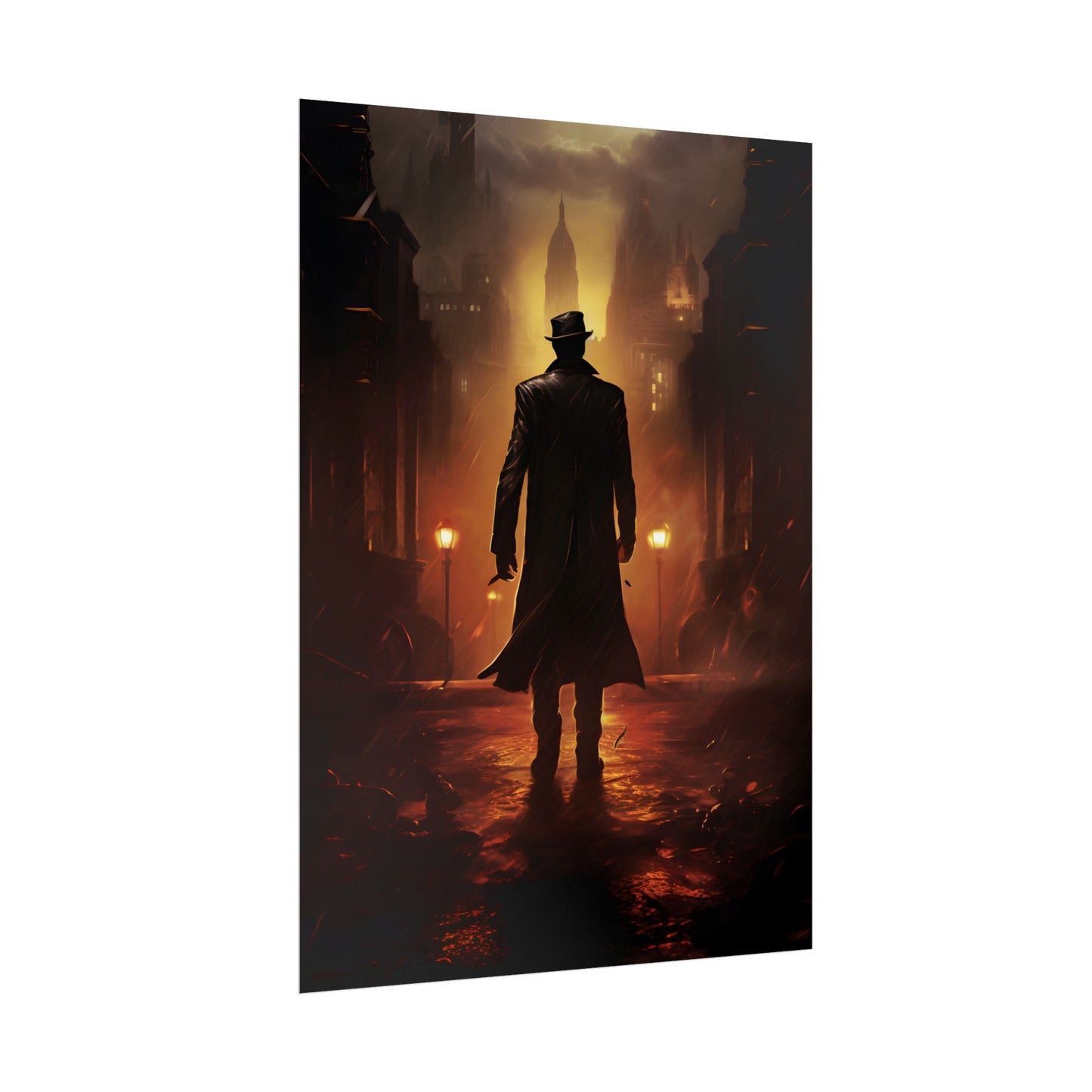 Urban Fantasy Detective: Mystery Graphic Novel Artwork - Poster