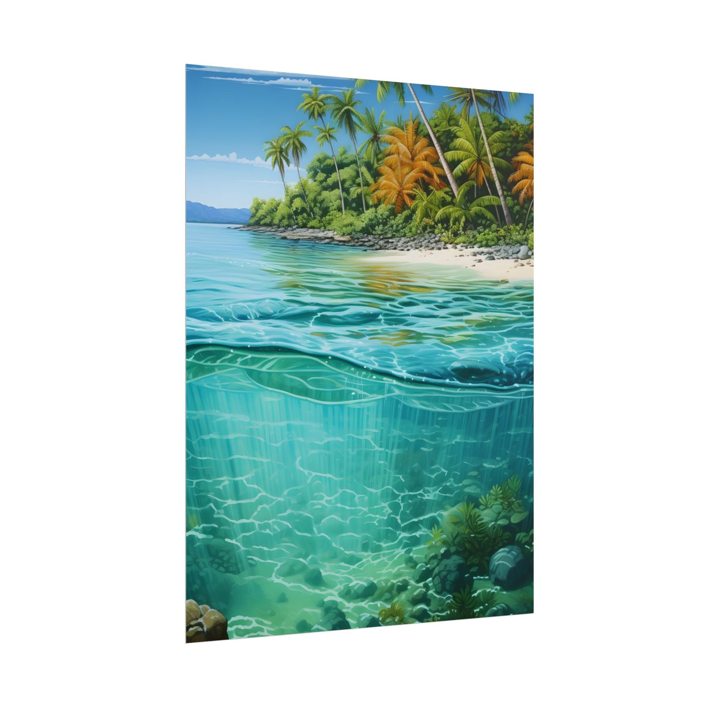 Tropical Island Paradise: Serene Natural Beauty - Poster