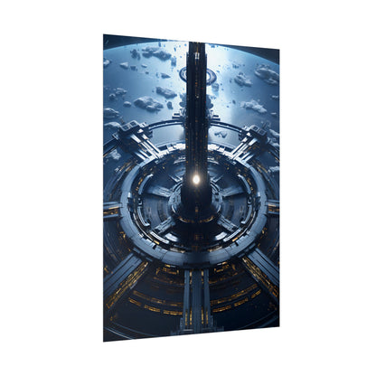 Cosmic Space Station: A Glimpse of Home in the Stars - Poster