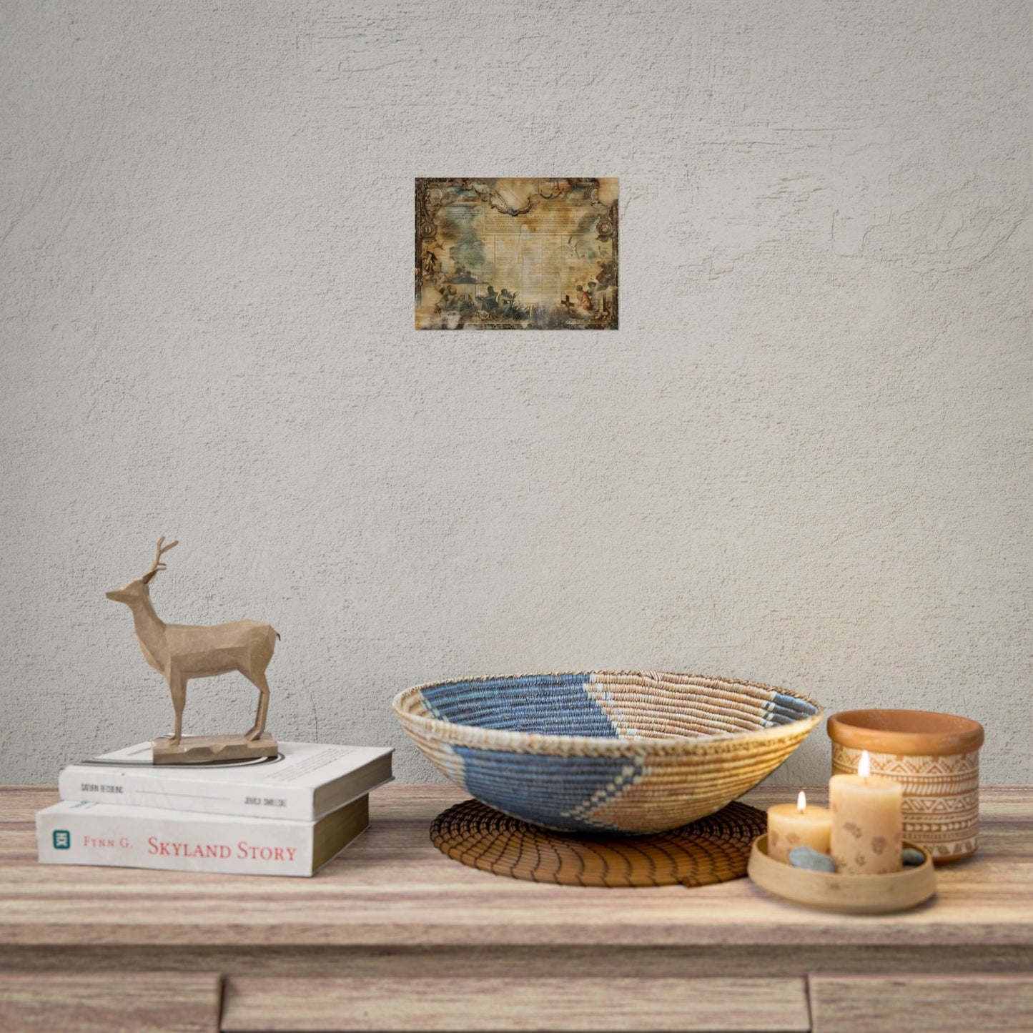 Vintage Biblical Scene: Medieval Art Poster - Poster